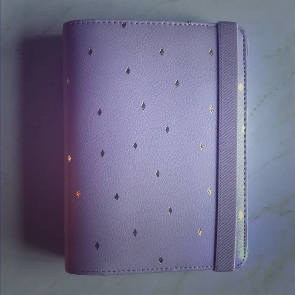Kiki.k Personal Leather Planner in Lilac